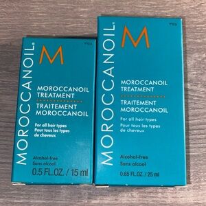 2 x Moroccanoil TREATMENT Original 0.85 oz. & 0.5 oz. **NEW SEALED IN BOX